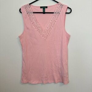 Ralph Lauren Pink Sleeveless Tank Top